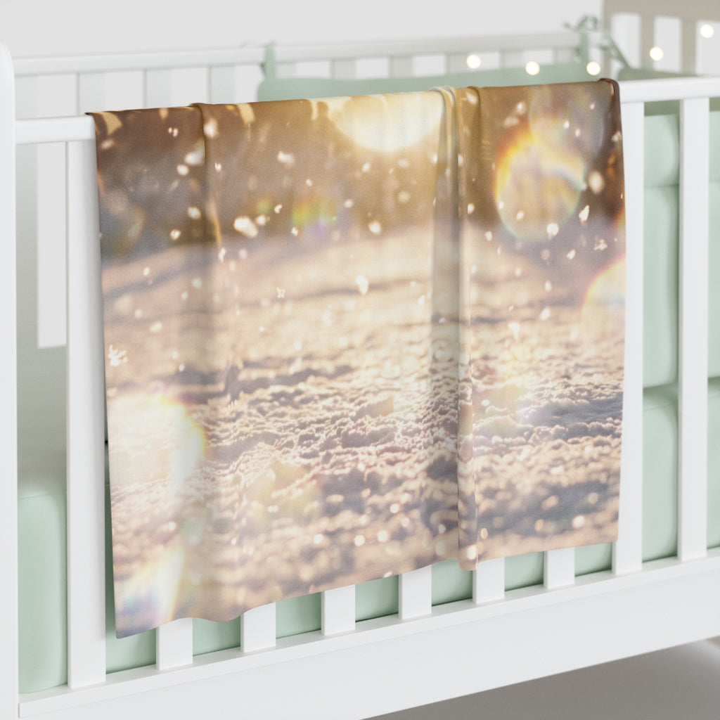 Golden Hour Crowd Celebration Baby Swaddle Blanket