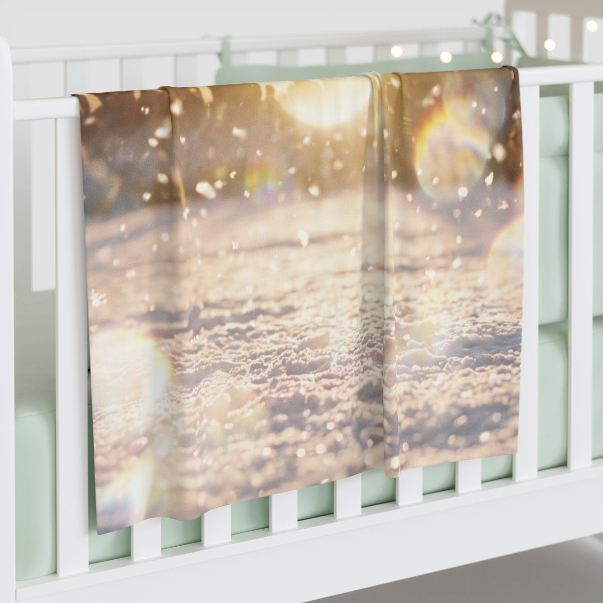 Golden Hour Crowd Celebration Baby Swaddle Blanket