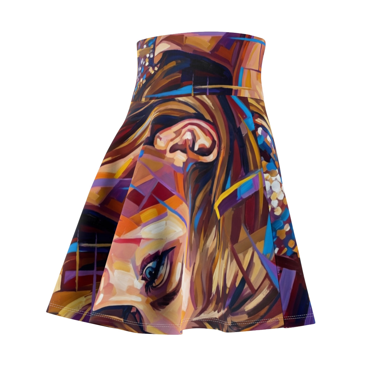 Women's Skater Skirt - Shattered Elegance | Echovira Gallery