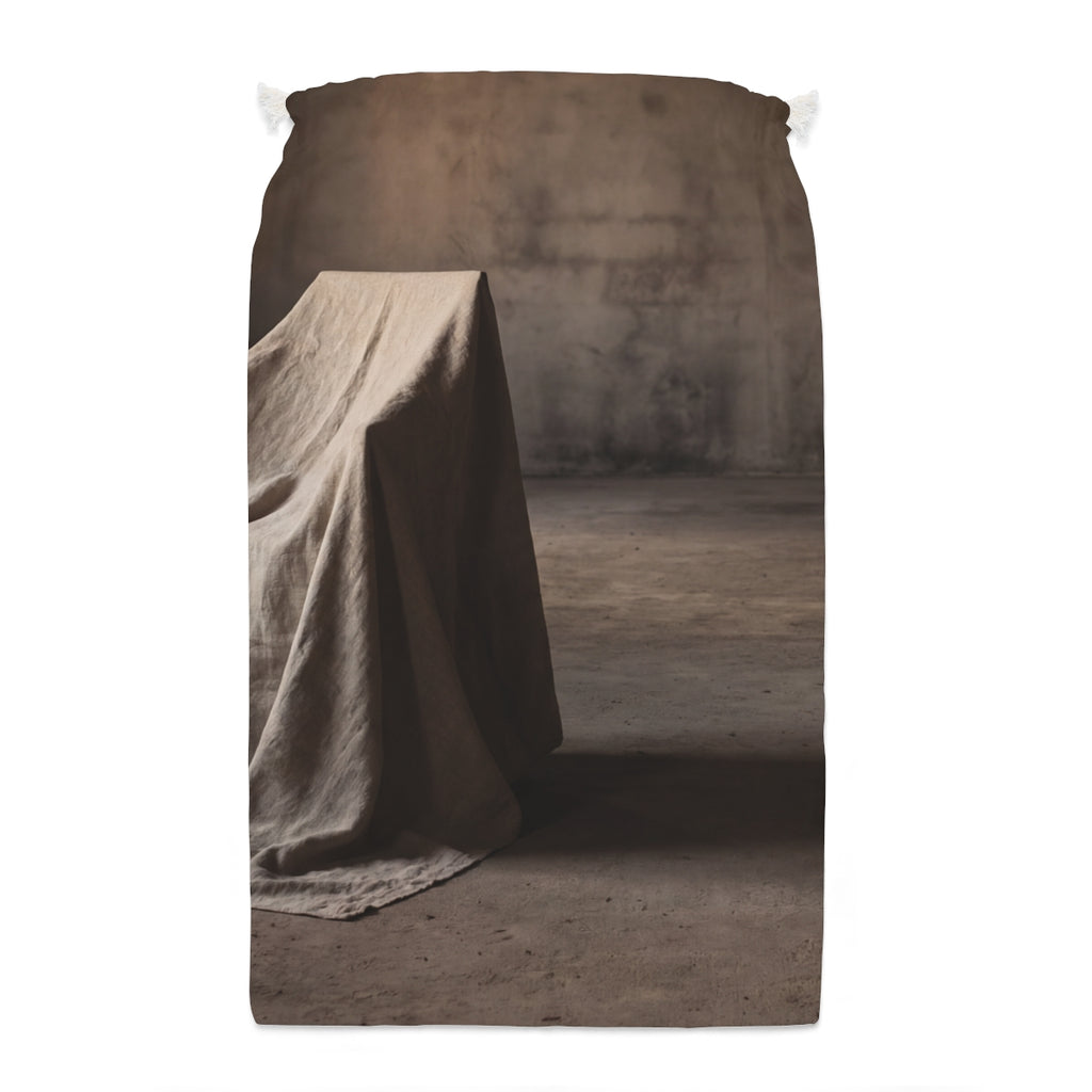 Sack - Draped Silence Still Life Art - Shadowed Sanctuary |...