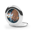 Rainy City Window Art Compact Travel Mirror