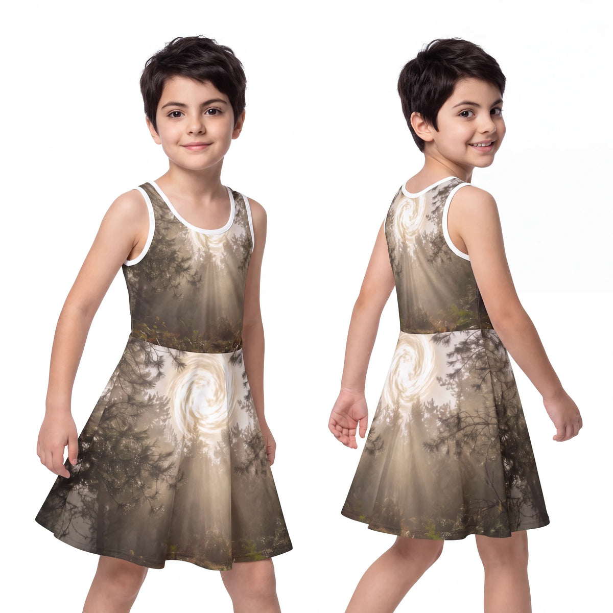 Girls' Forest Portal Sleeveless Sundress