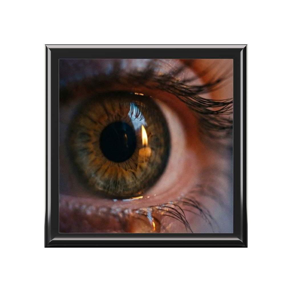 Jewelry Box - Amber Iris Reflection Fine Art Print |...