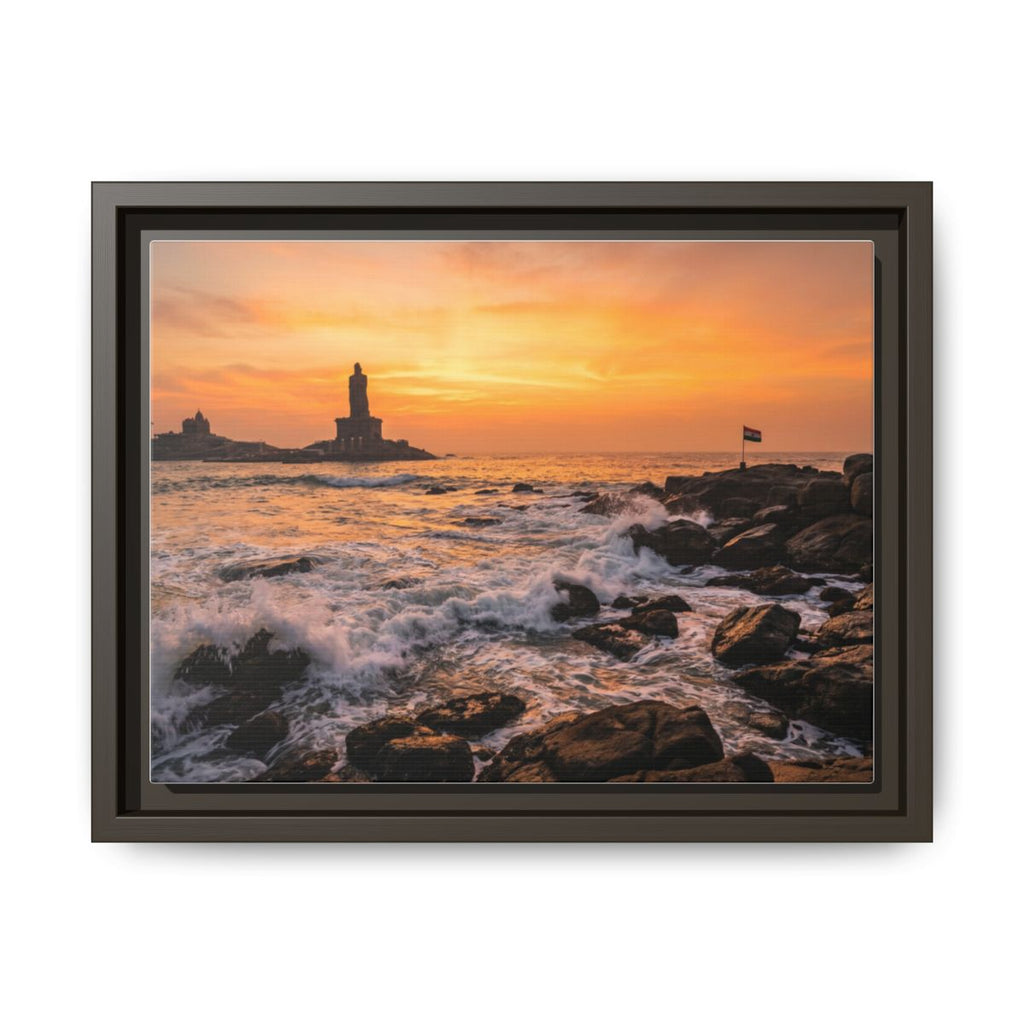 Framed Matte Canvas - Majestic Golden Coast