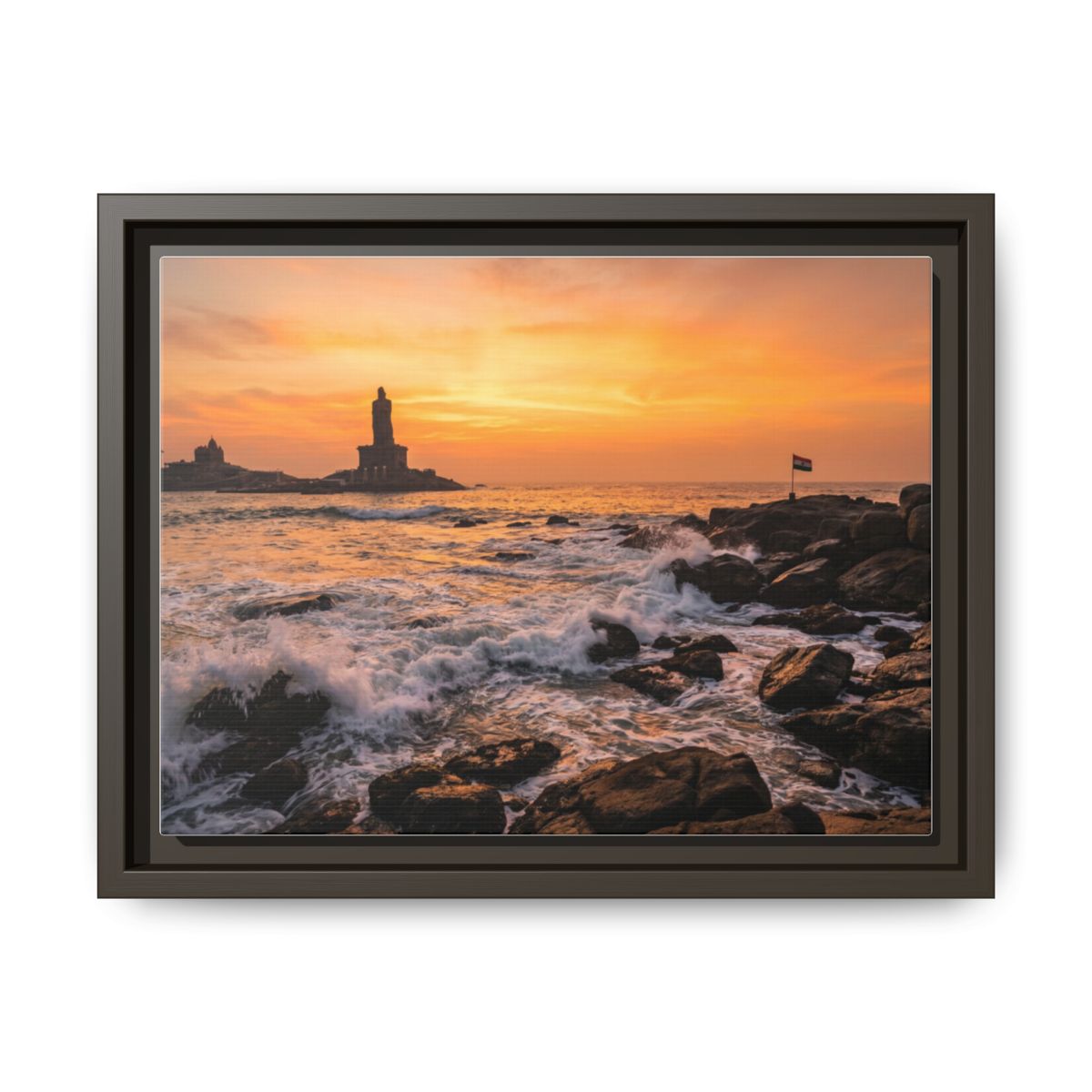 Framed Matte Canvas - Majestic Golden Coast