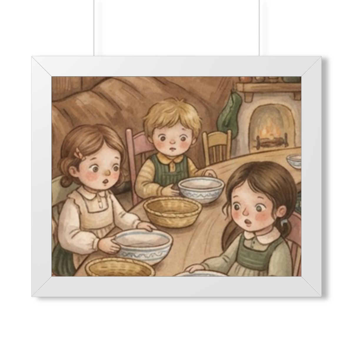 Framed Horizontal Poster - Where Is the Bread Storybook... |...