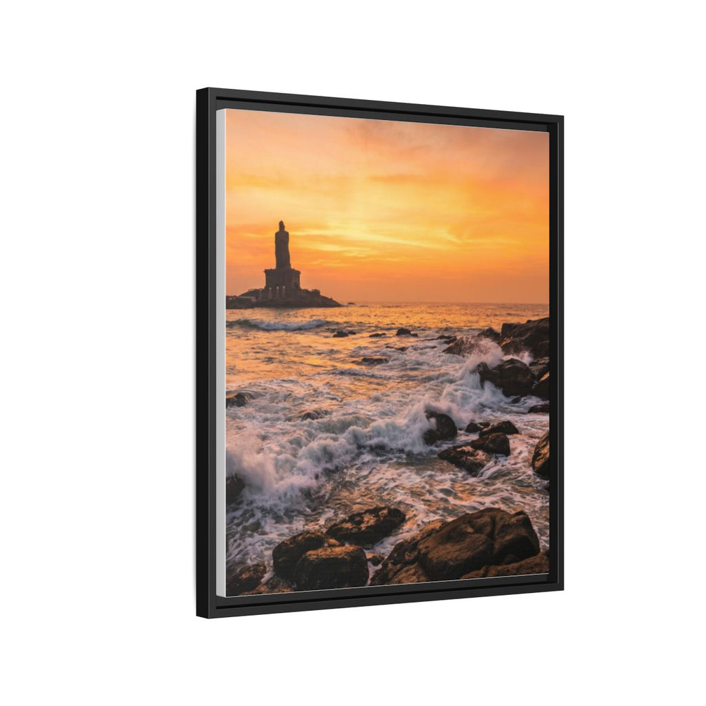 Framed Matte Canvas - Majestic Golden Coast