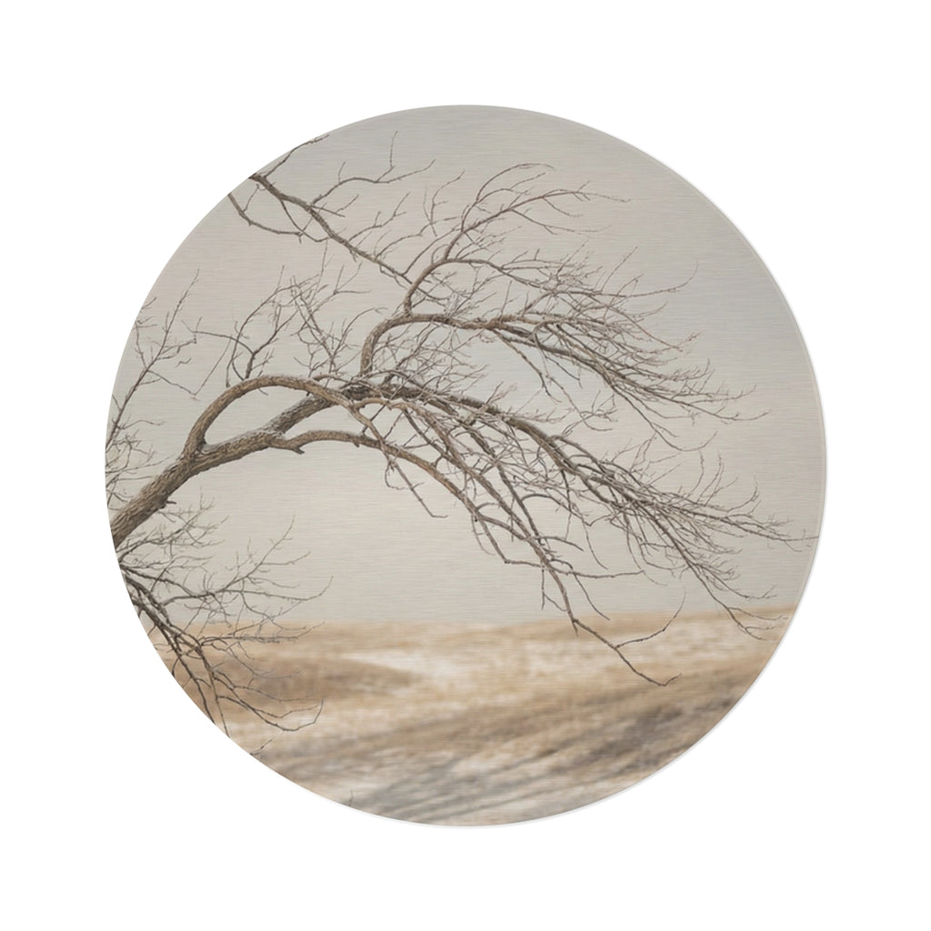 Round Rug - Quiet Winter Horizon