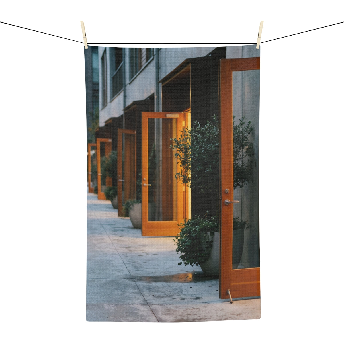 Microfiber Tea Towel - Twilight Walkway | Echovira Gallery