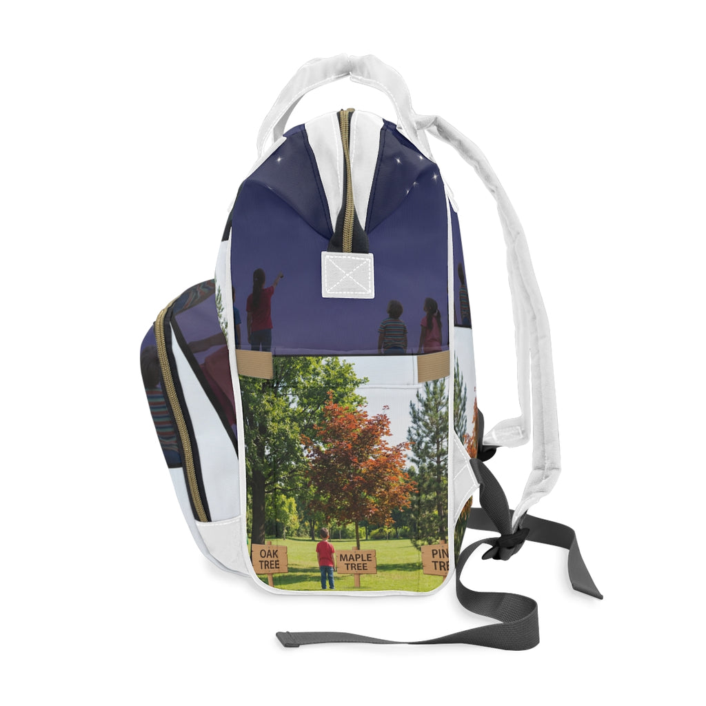 Multifunctional Diaper Backpack - Stardust & Forest... |...