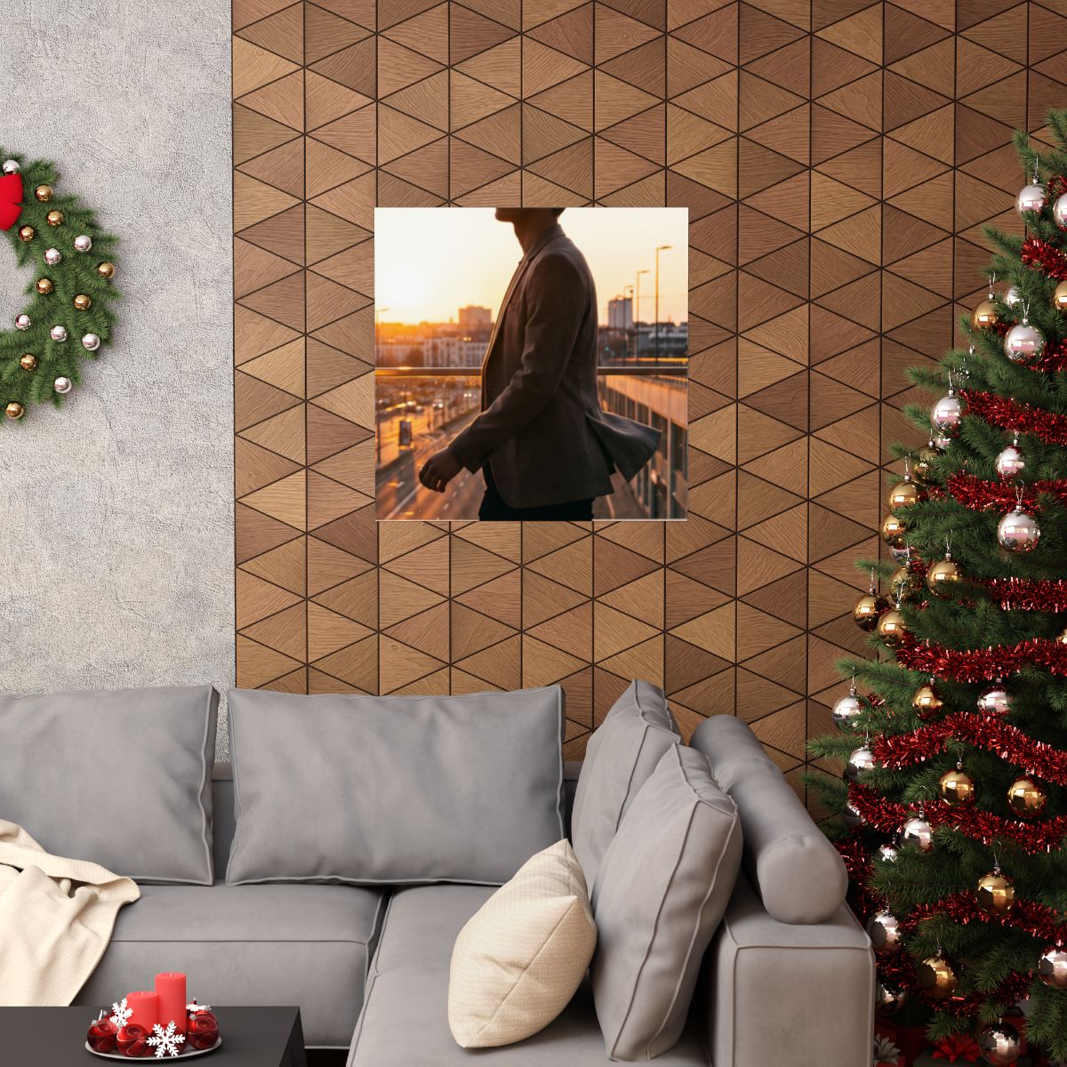 Matte Vertical Poster - Golden Hour Walk (8×10 & 36×54) |...