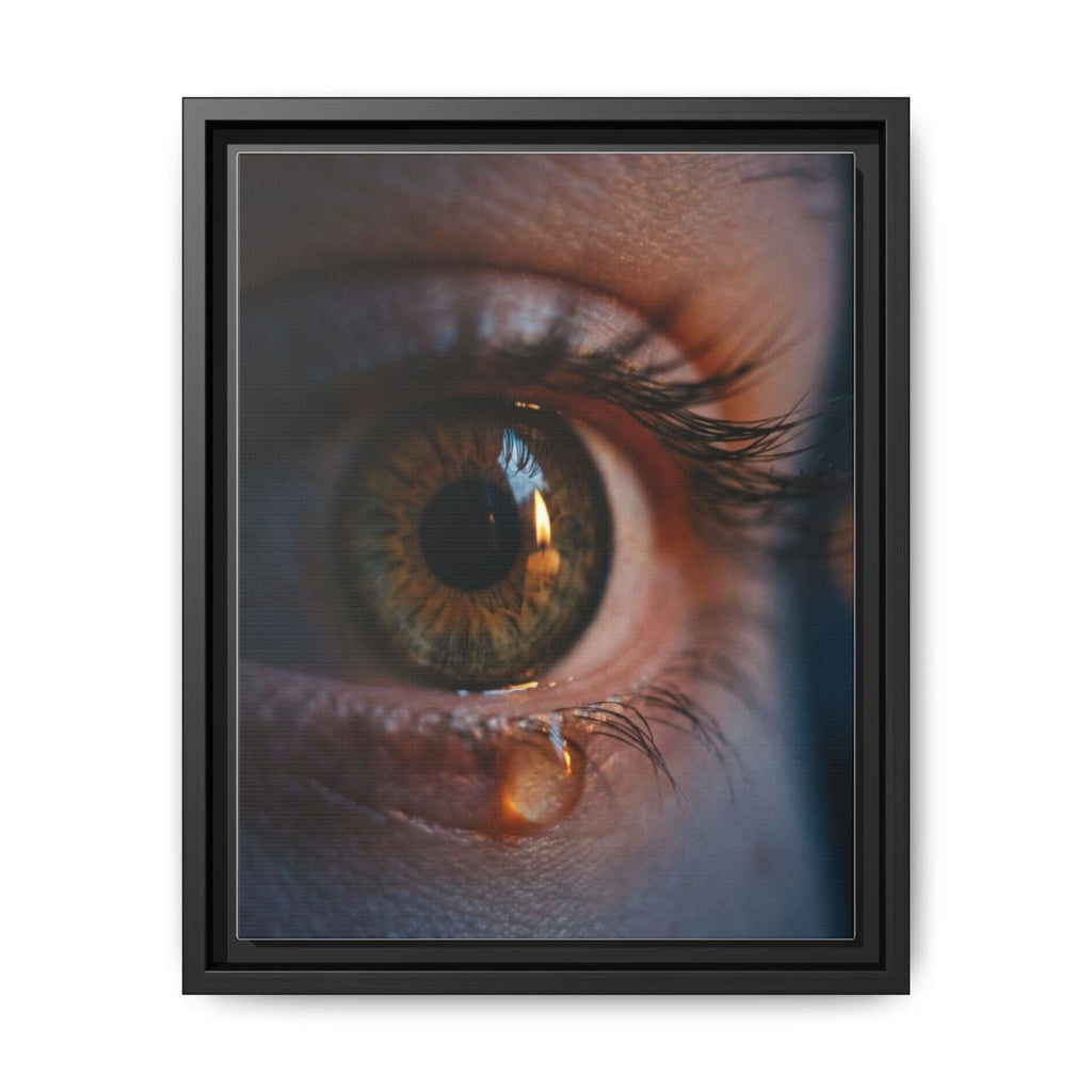 Framed Matte Canvas - Mystic Eye — Black / 1.25"