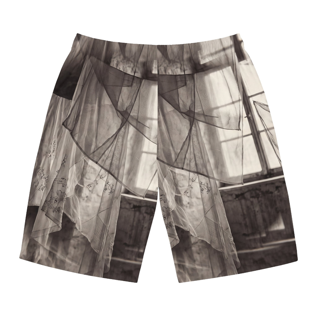 Men's Board Shorts - Spectral Veils | Echovira Gallery