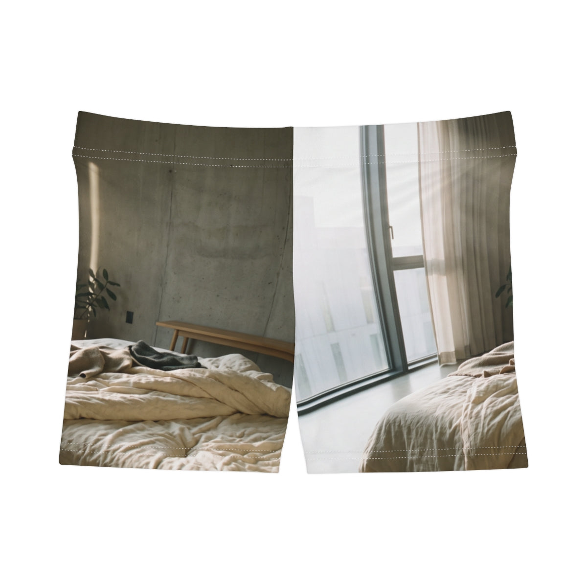 Women's Shorts Brutalist Sanctuary Art