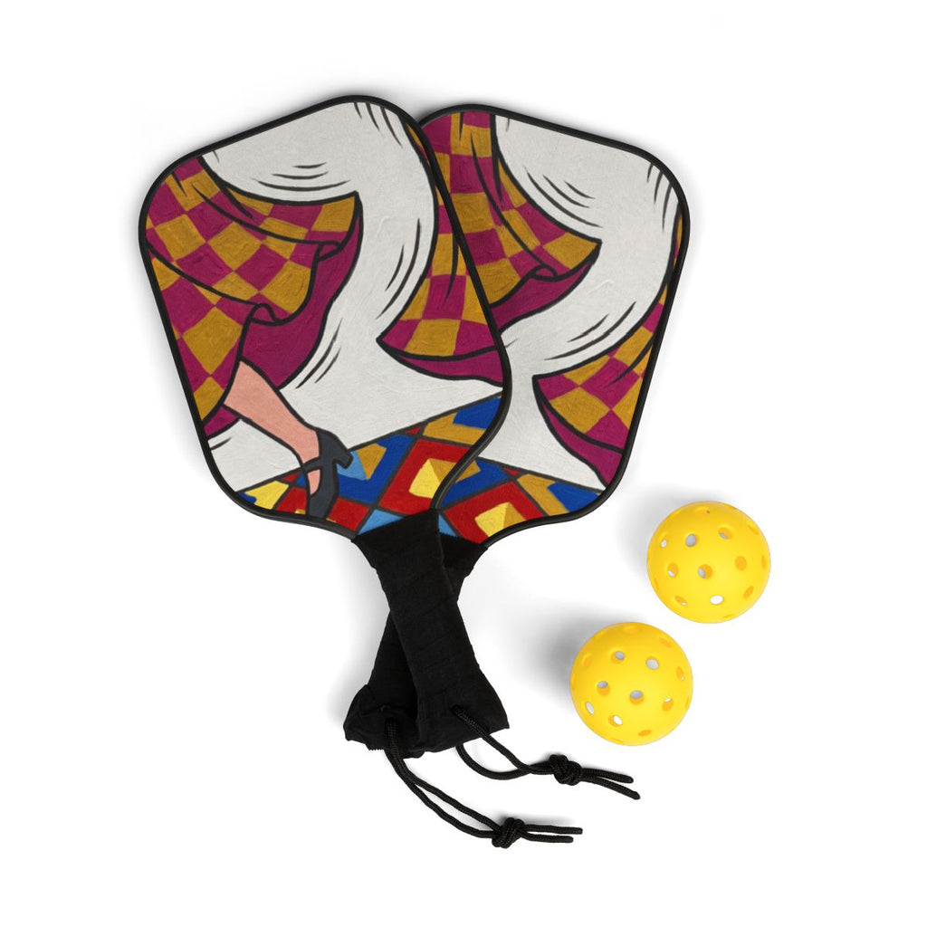 Pickleball Kit - Retro Dance Pop Art | Echovira Gallery