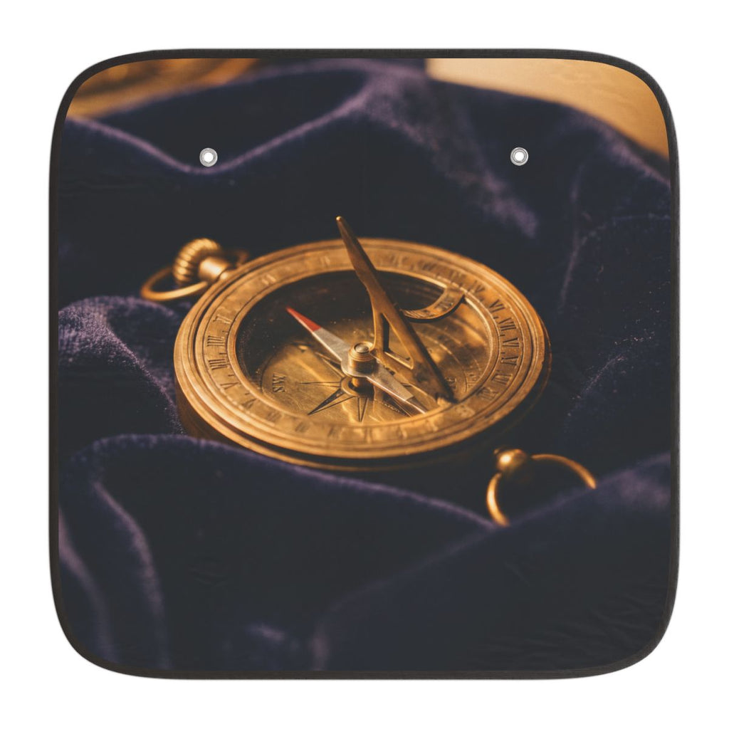 Car Sun Shades Vintage Brass Sundial Compass