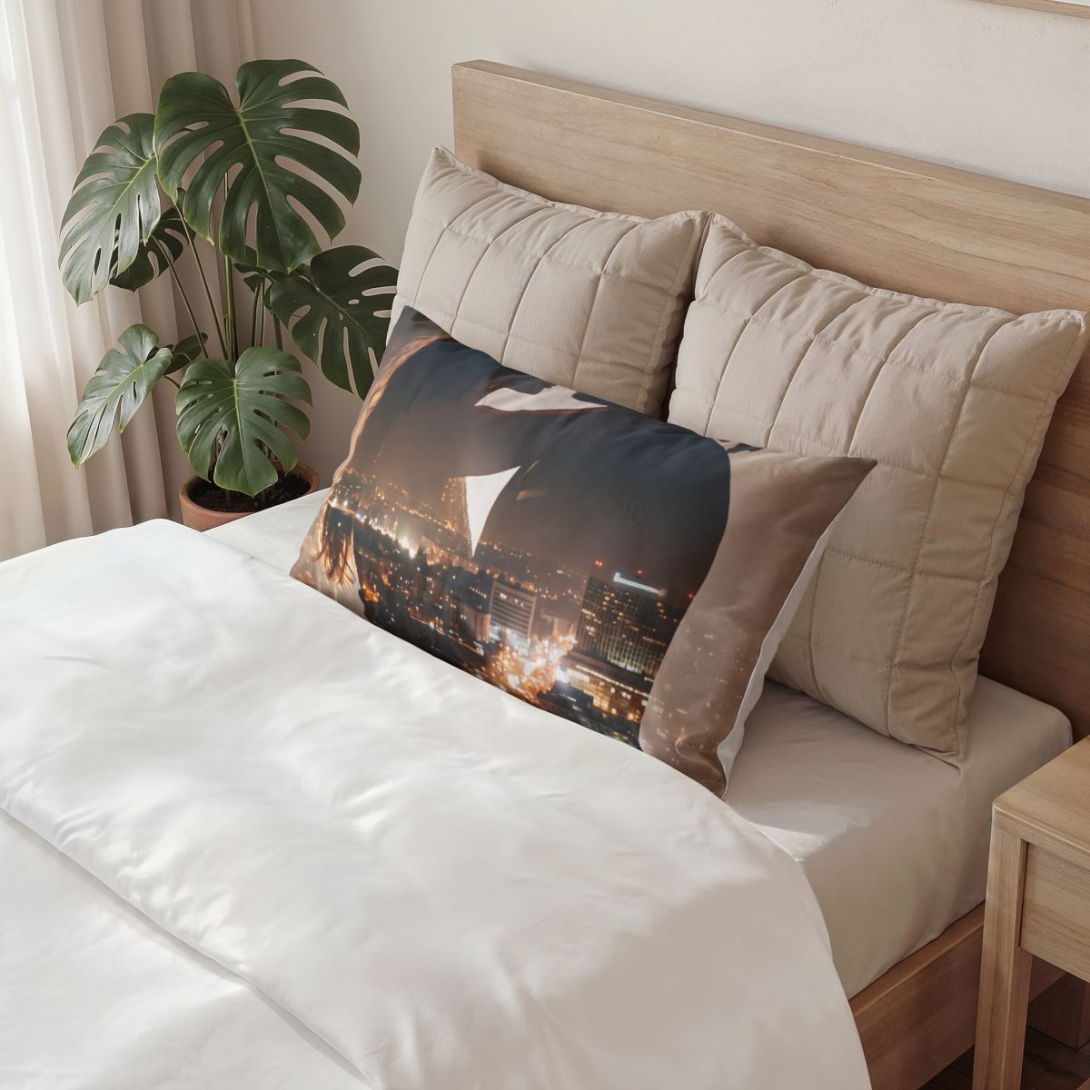 Cotton Pillow Sham - Metropolitan Romance | Echovira Gallery