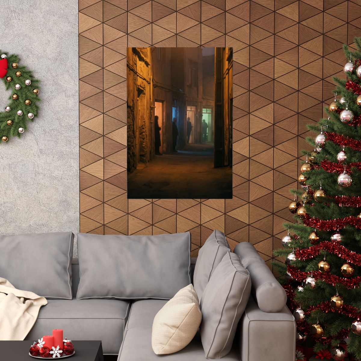 Matte Vertical Posters - Shadowed Alleyway Mystery Art Print...