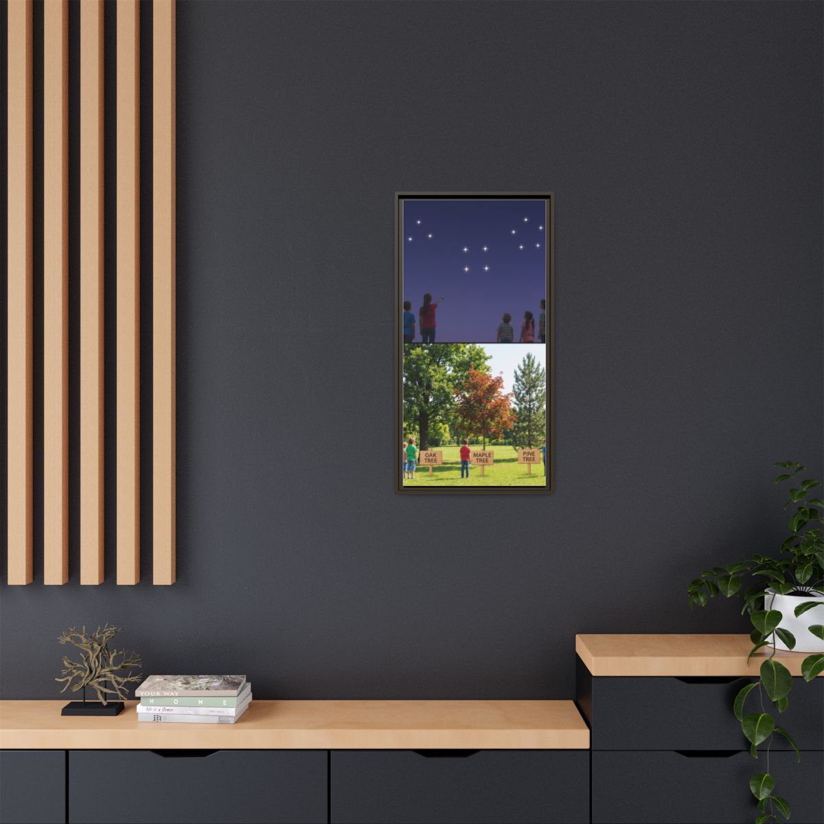 Framed Matte Canvas - Discovery — Espresso / 1.25"