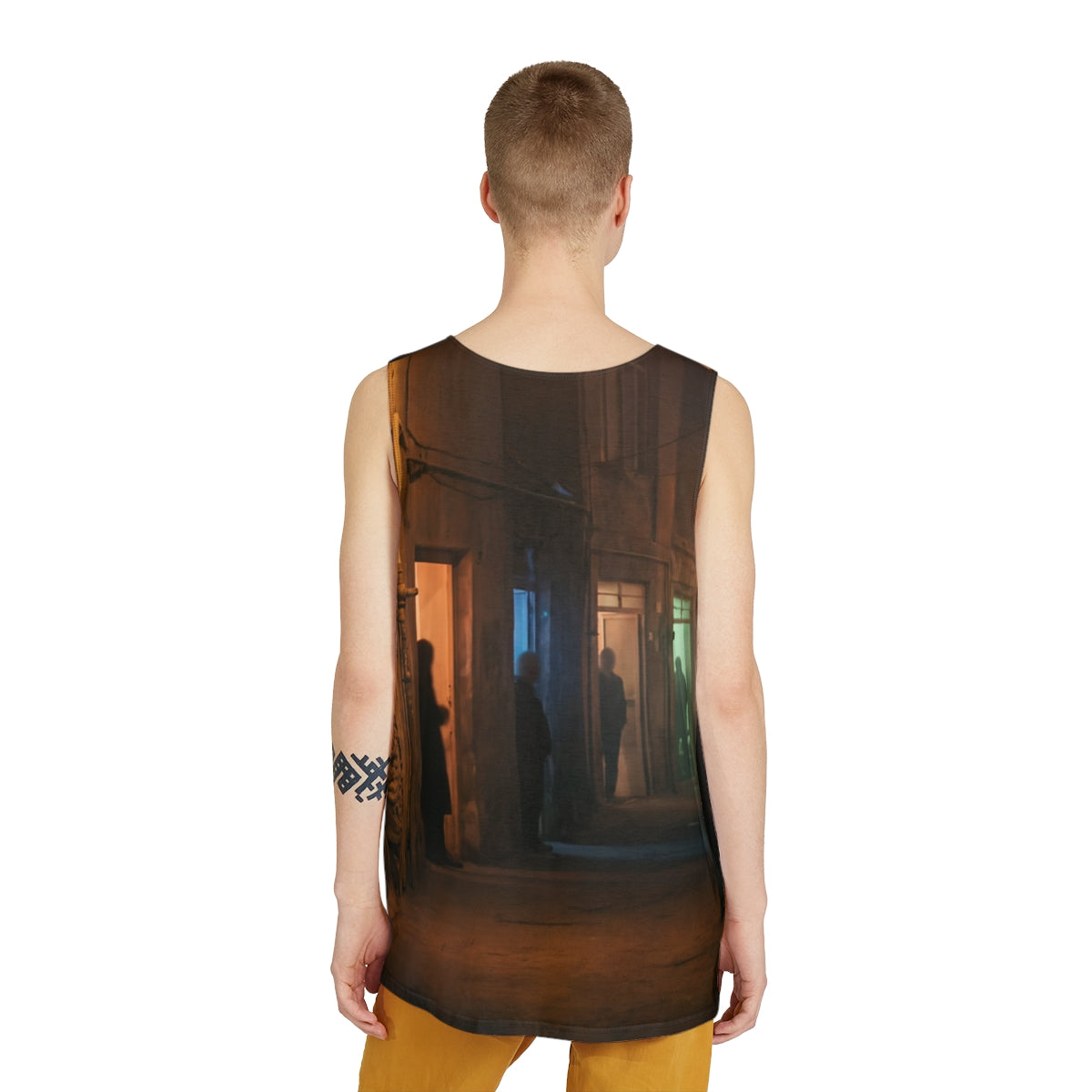 Men's Tank - Shadowed Alleyway Mystery Art Print | Echovira...