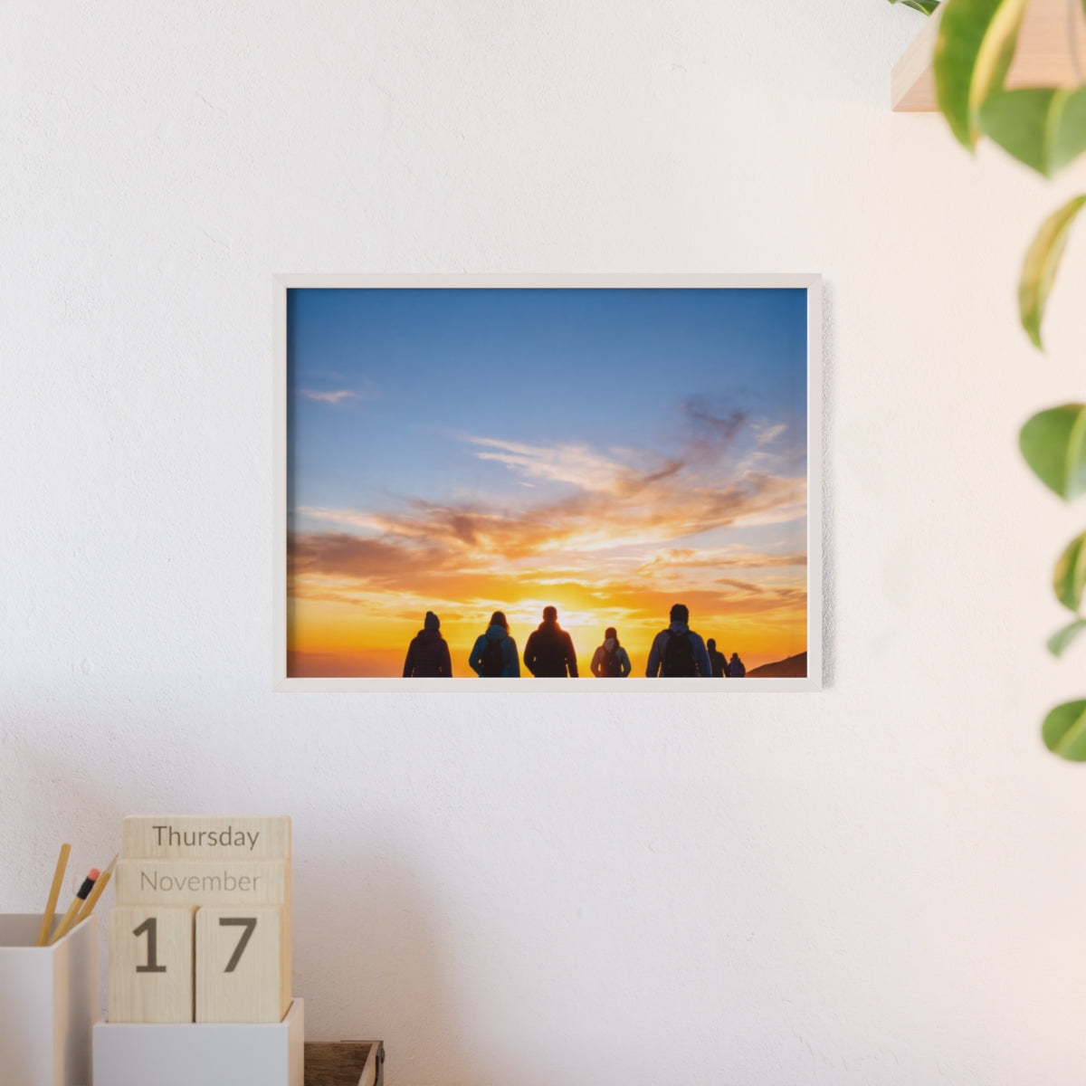 Posters with Wooden Frame - Sunrise Journey