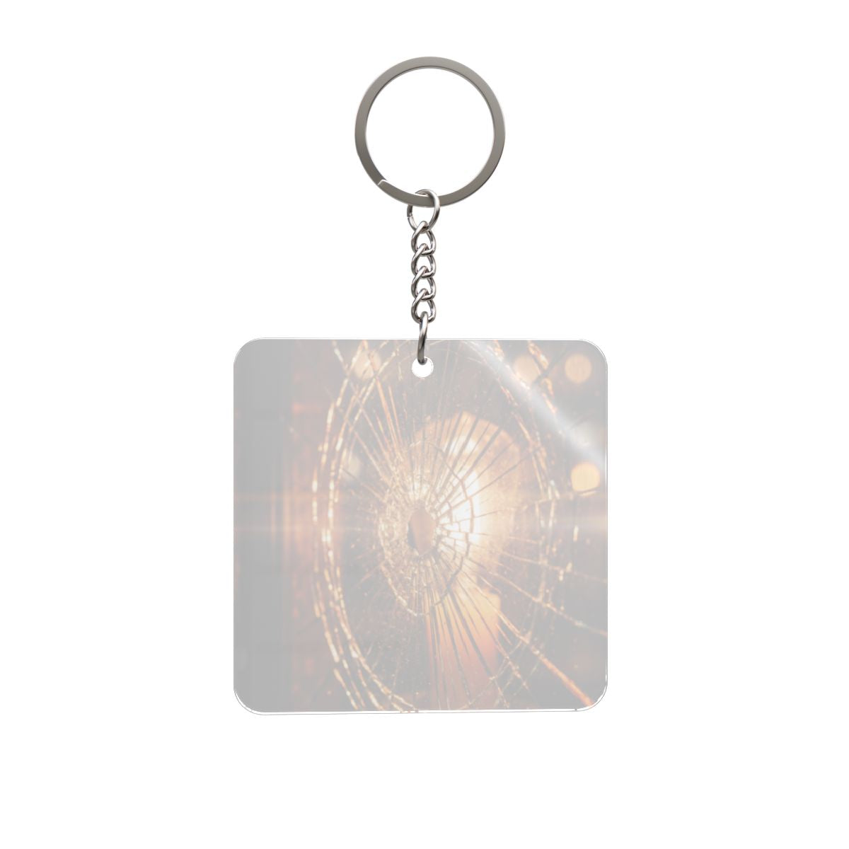 Square Keychain - Shattered Amber Vibe
