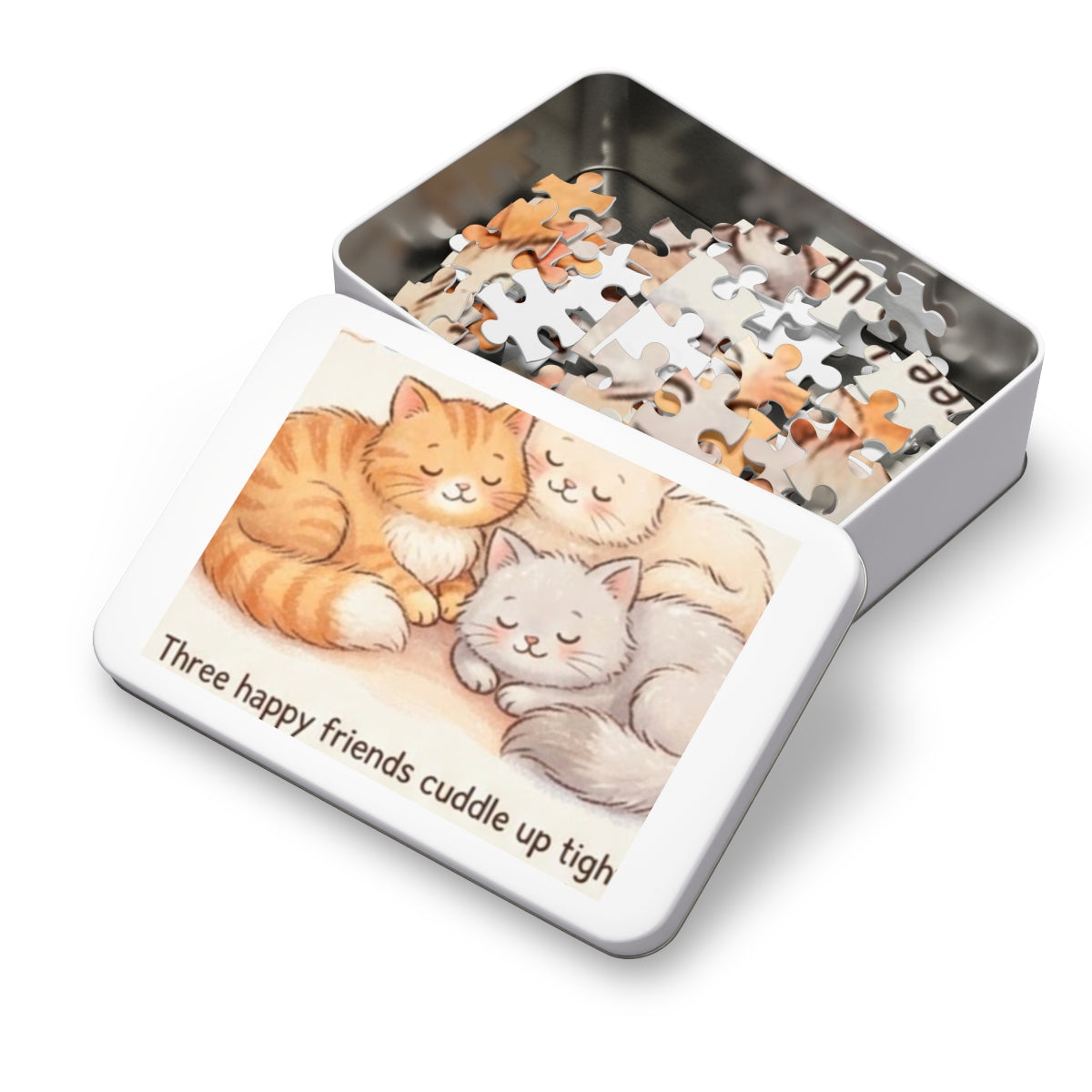 Jigsaw Puzzle with Tin - Sleepy Cats Tale (30, 110, 252... |...