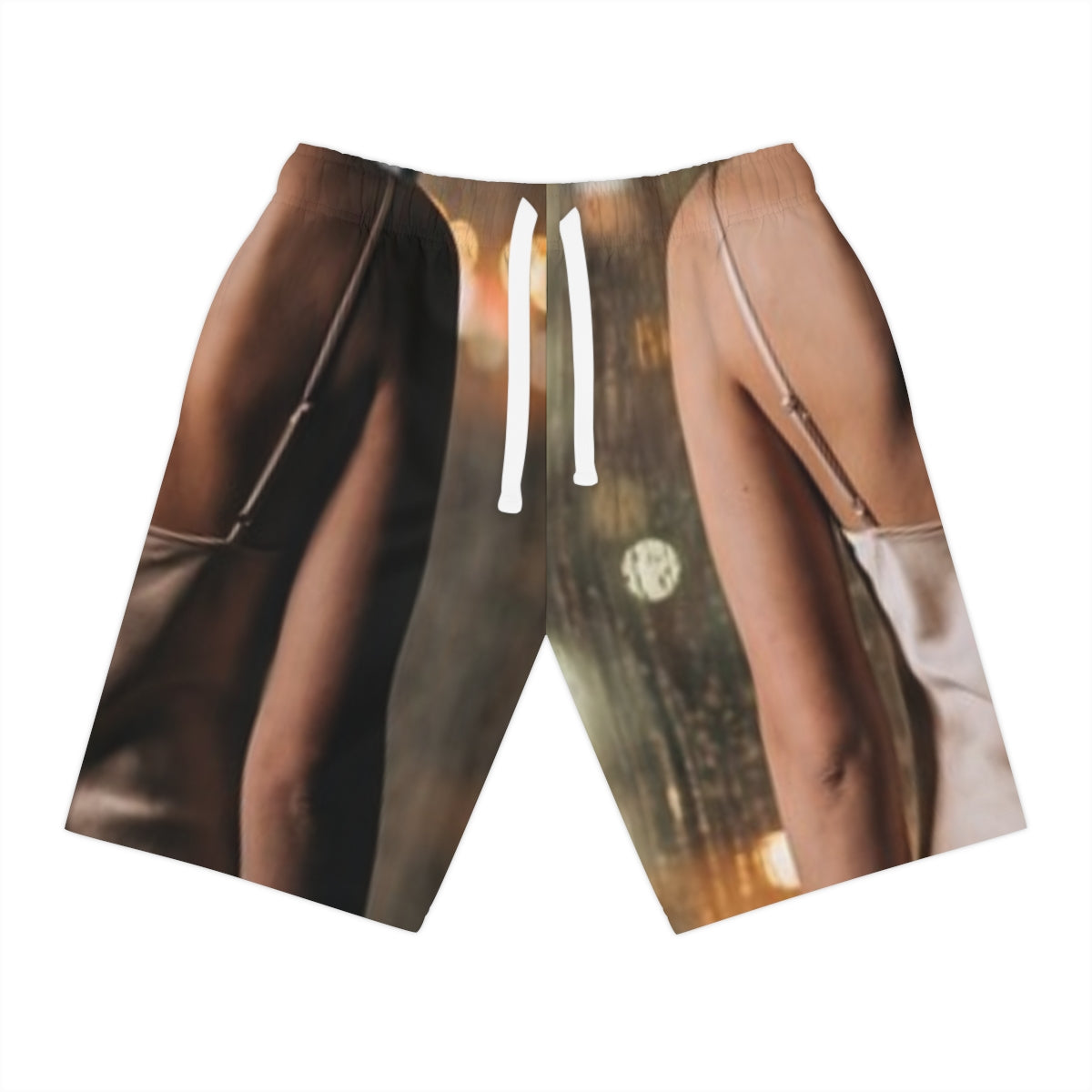 Athletic Long Shorts - Rainscape Grid | Echovira Gallery