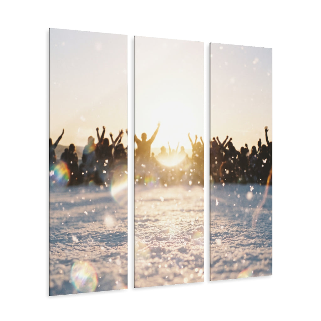 Acrylic Prints of Golden Hour Crowd