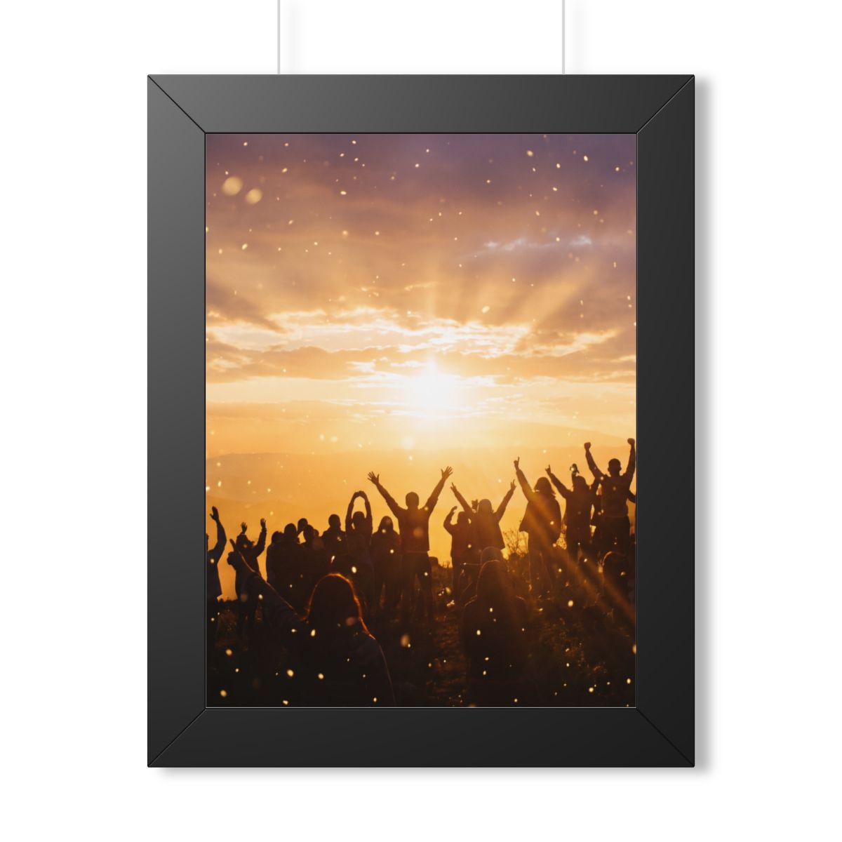 Framed Vertical Poster - Summit Ridge — Black (11×14, 12×16...
