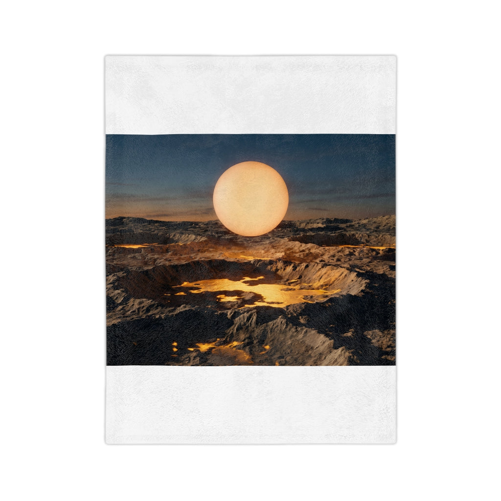 Velveteen Microfiber Blanket - Luminous Orbit Celestial... |...