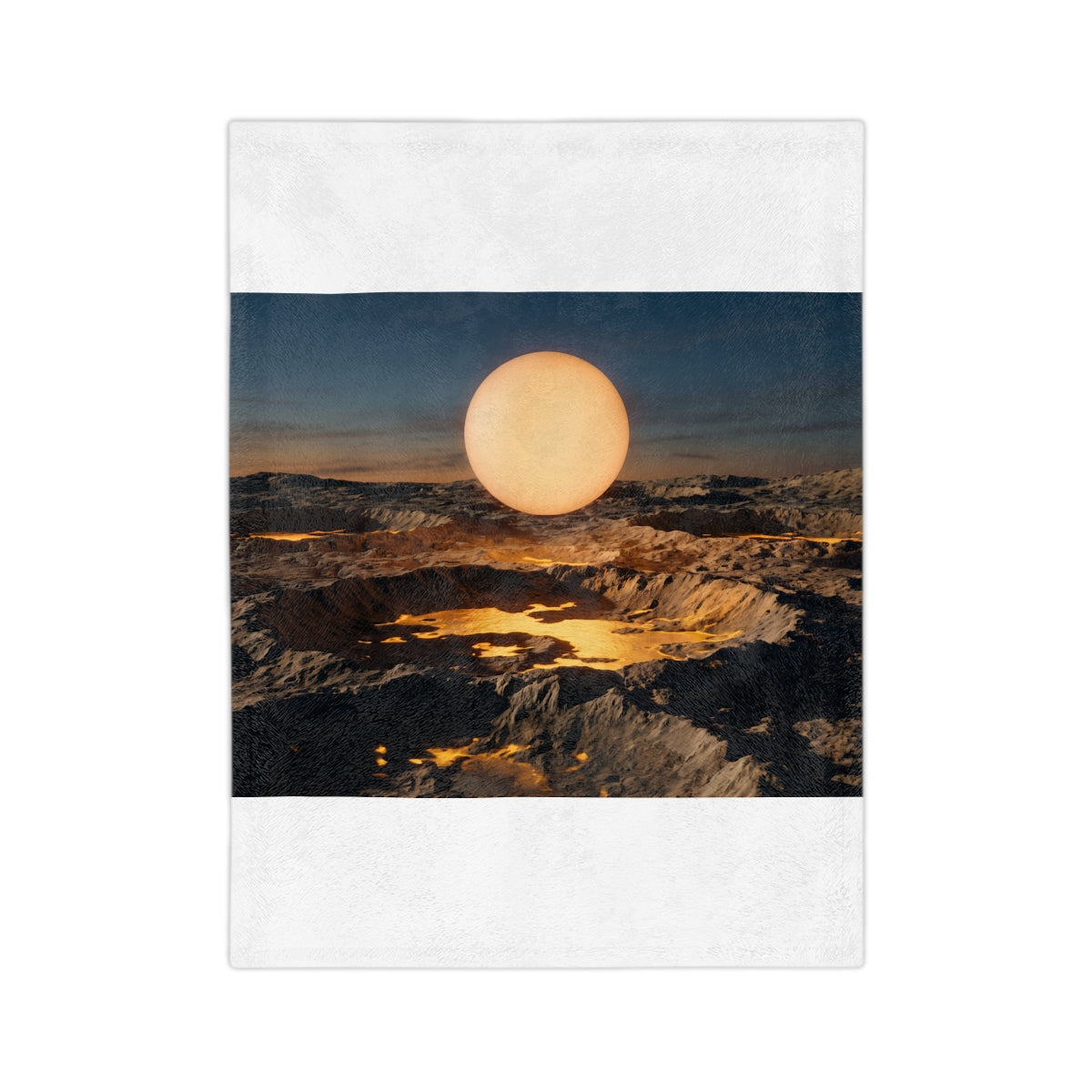 Velveteen Microfiber Blanket - Luminous Orbit Celestial... |...
