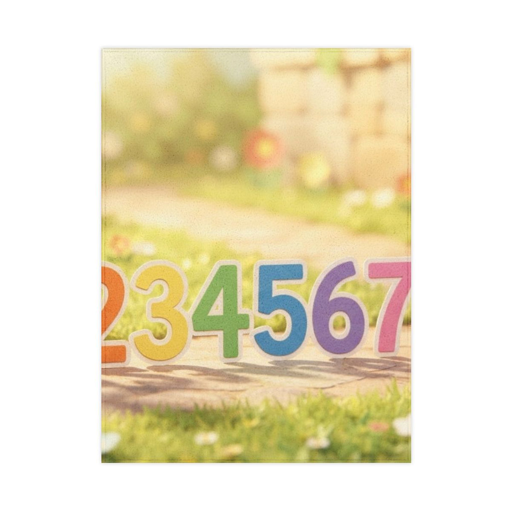 Toddler Blanket - Sunny Counting Meadow | Echovira Gallery