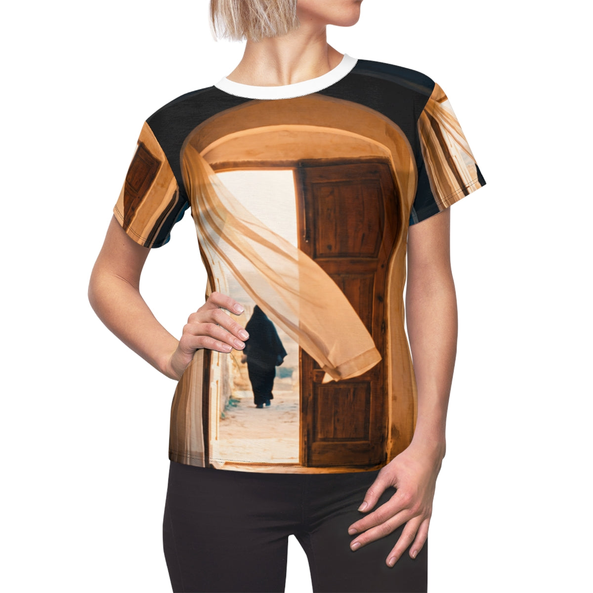 Women's Cut & Sew Tee - Ancient Gateway | Echovira Gallery