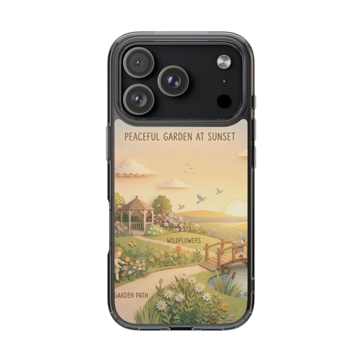 Clear Impact-Resistant Cases - Clear Phone Case - Sunset......