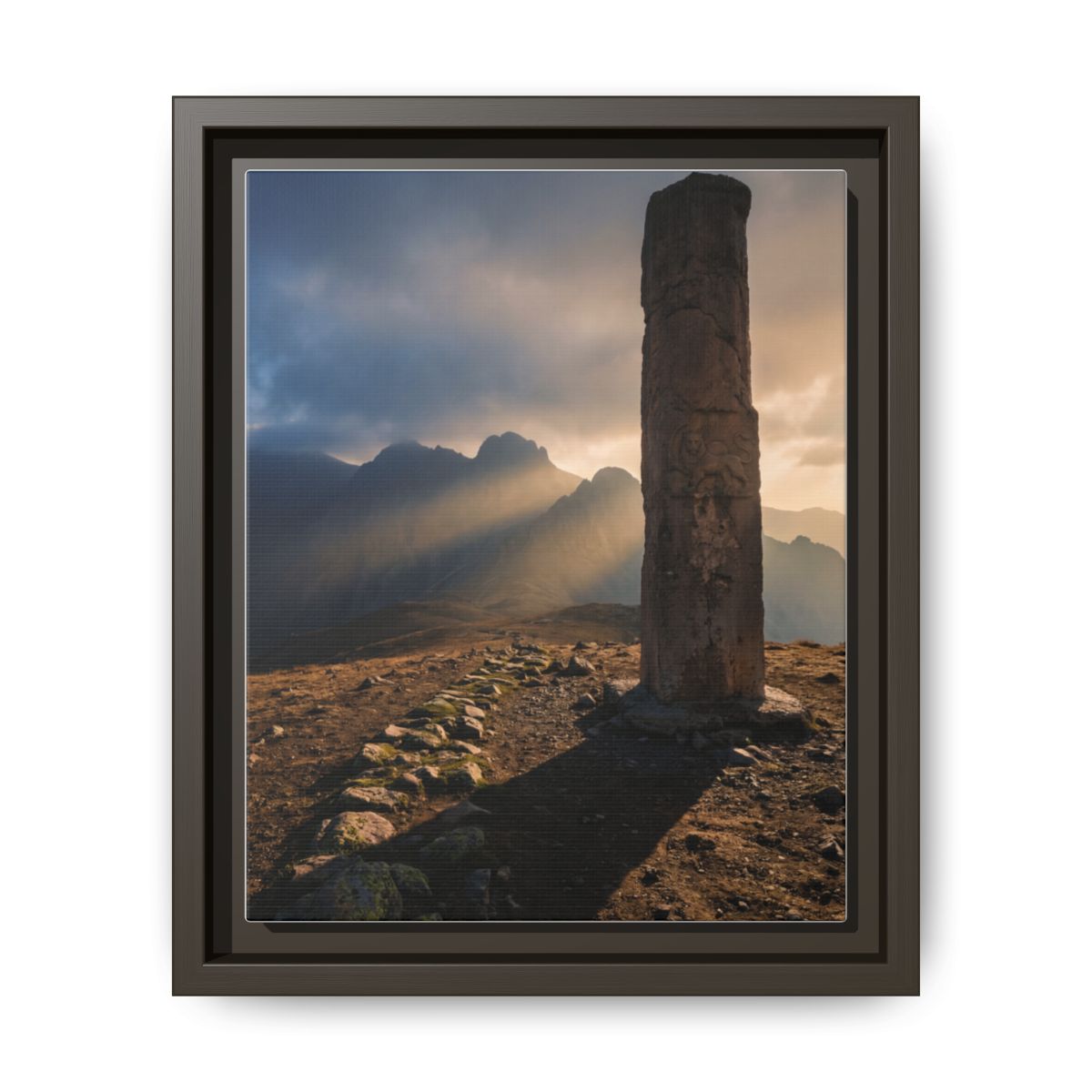 Framed Matte Canvas - Sun Peak
