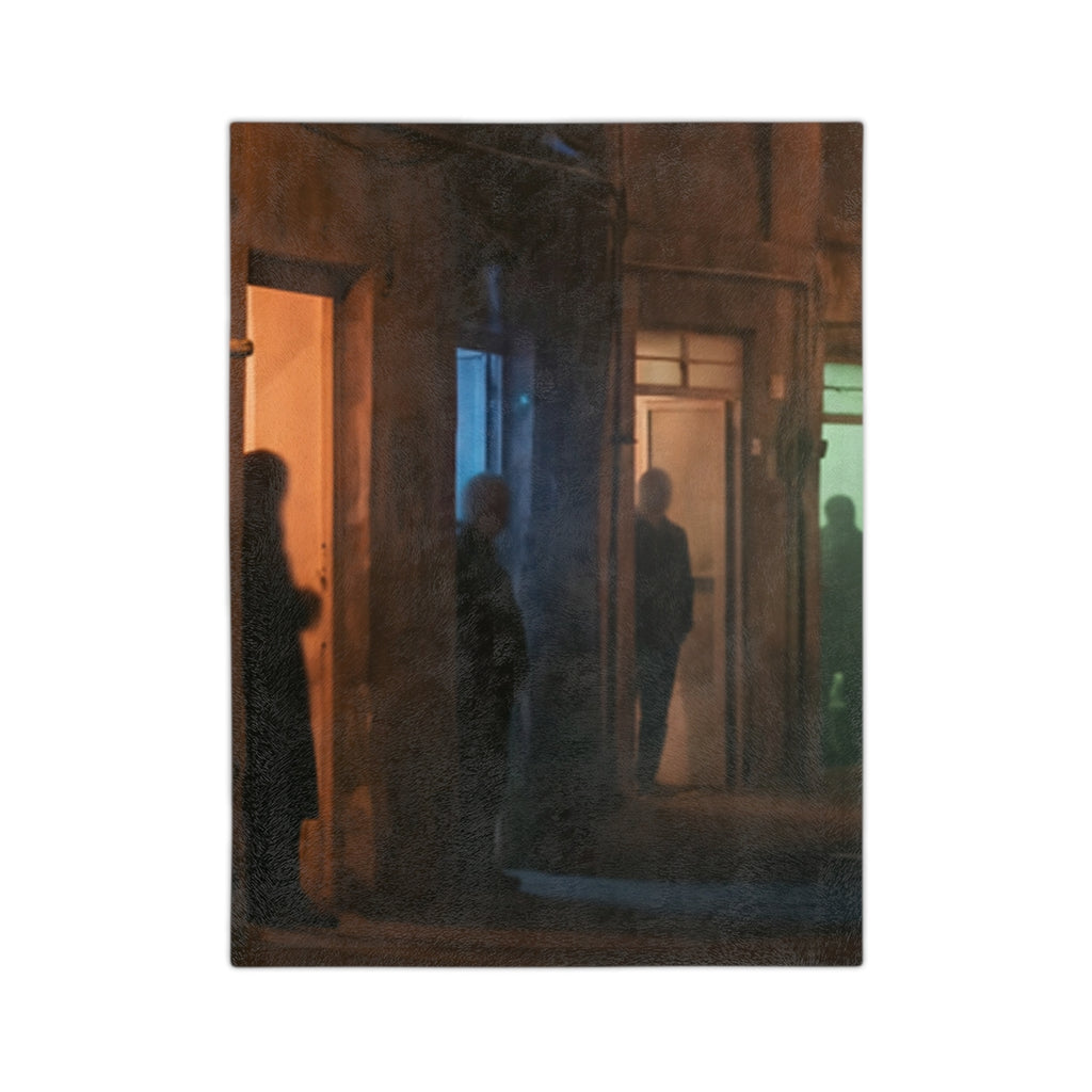Velveteen Microfiber Blanket - Shadowed Alleyway Mystery Art...