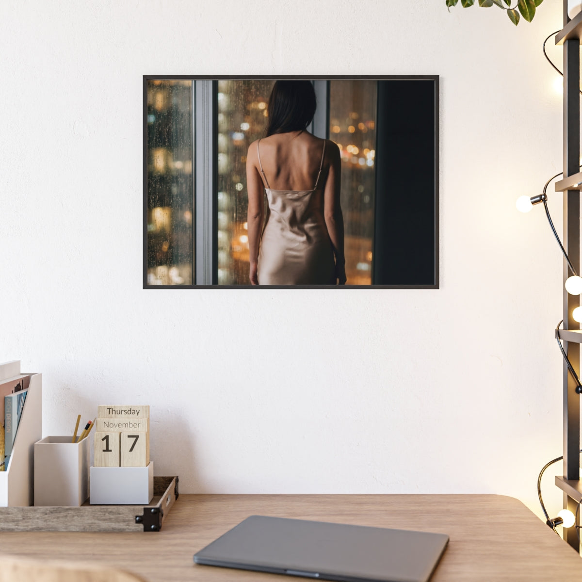 Framed Poster - Cinematic Window View