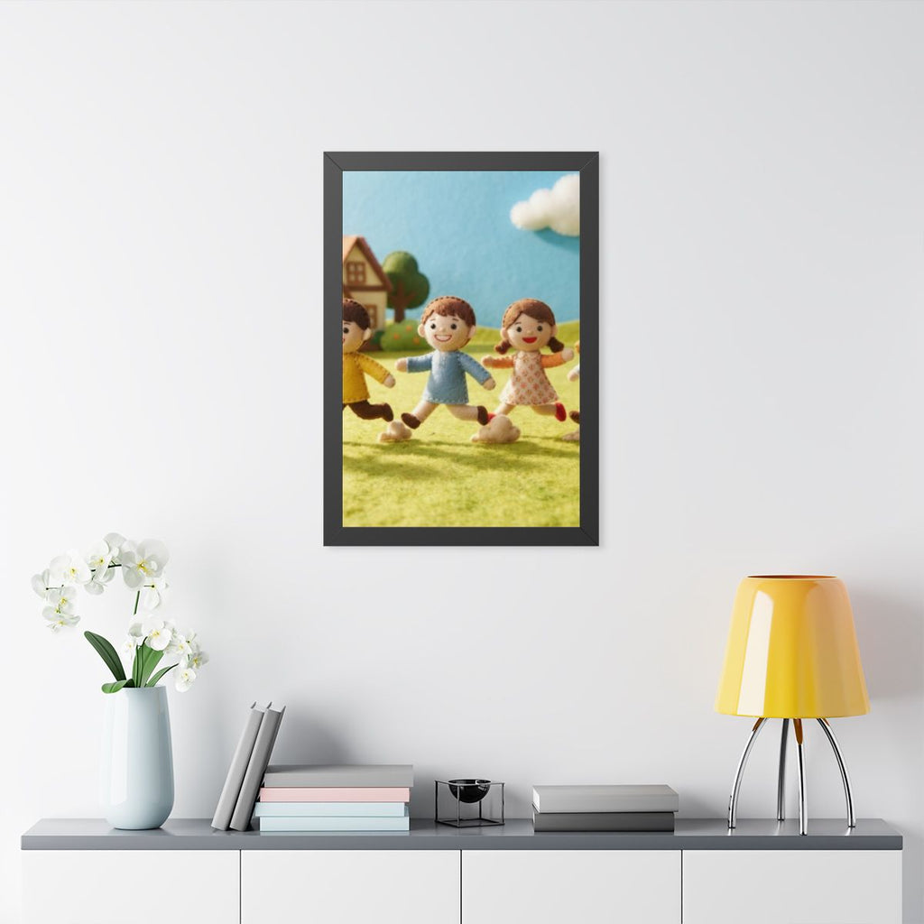 Framed Vertical Poster - Little Journeys Felt Friends Story...