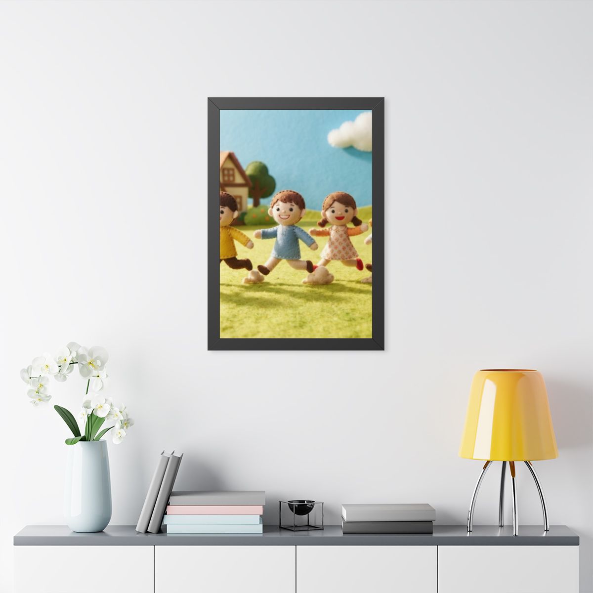 Framed Vertical Poster - Little Journeys Felt Friends Story...