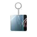 Square Keychain - Luminous Touch Mini Art | Echovira Gallery
