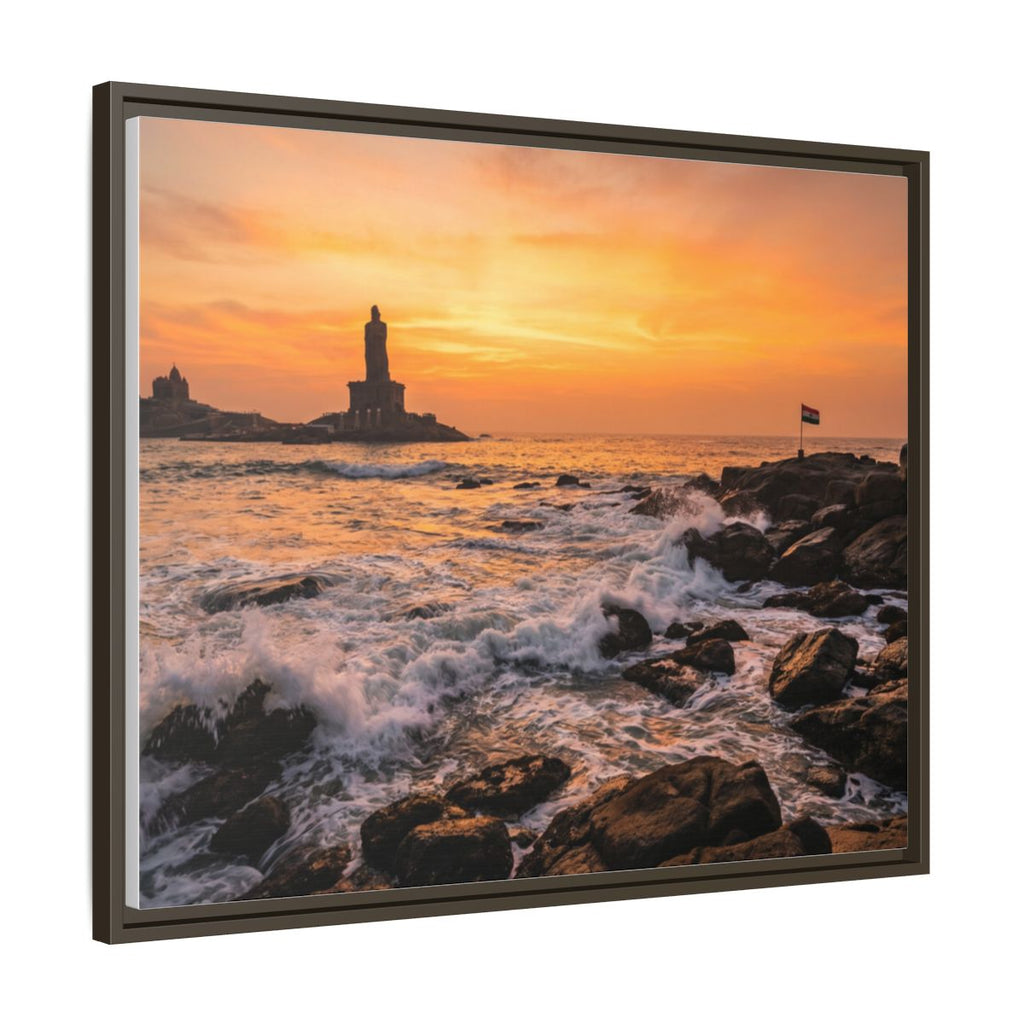 Framed Matte Canvas - Majestic Golden Coast