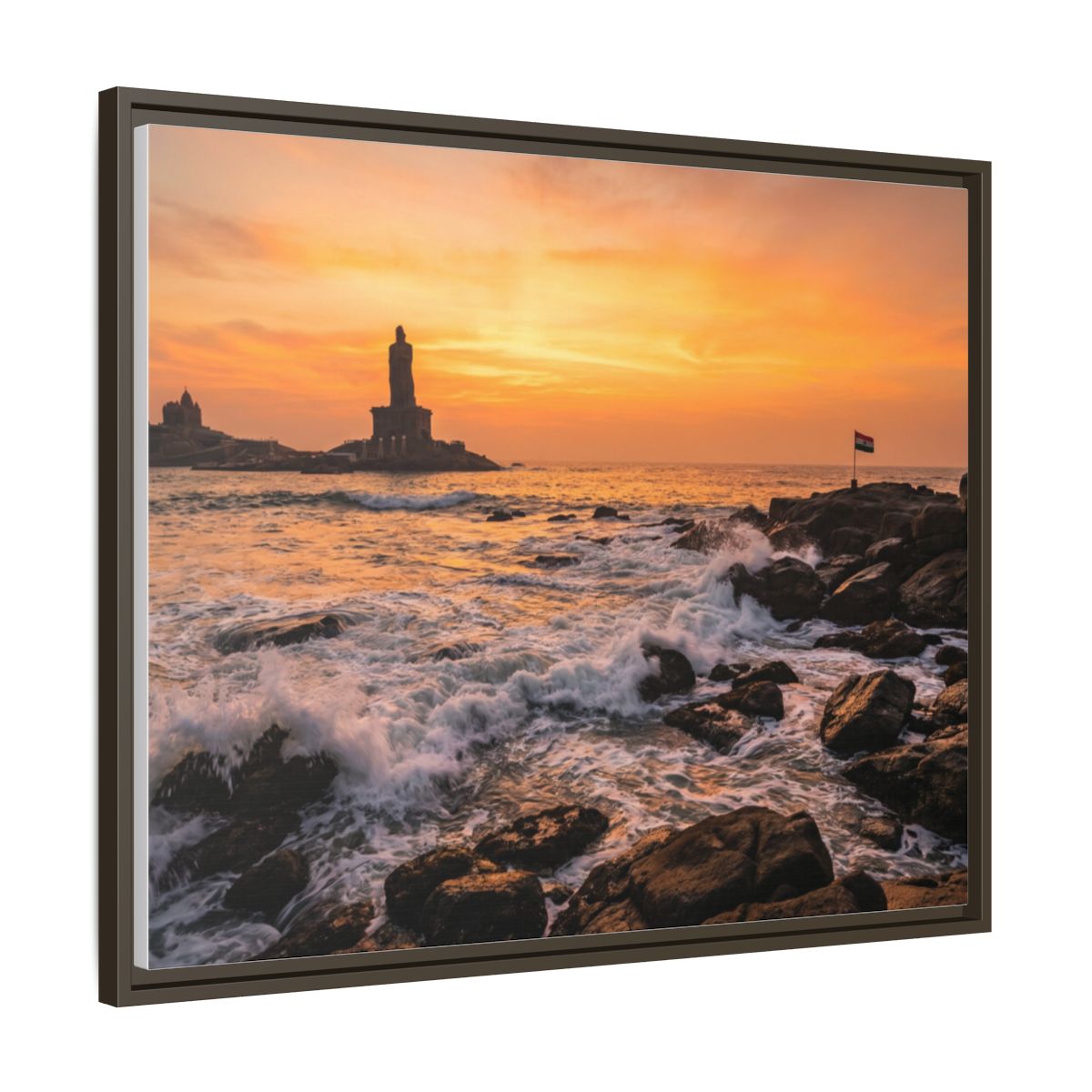Framed Matte Canvas - Majestic Golden Coast