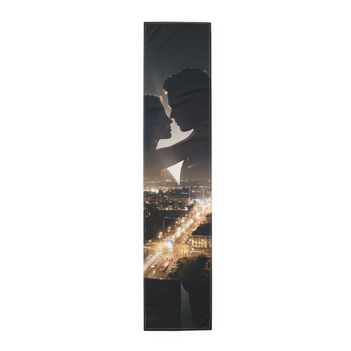 Table Runner - Midnight City Romance | Echovira Gallery
