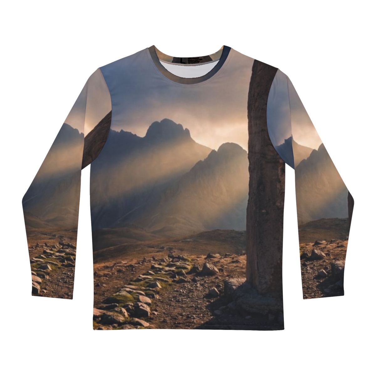 Men's Long Sleeve Shirt - Mystic Monolith Ancient Persian......
