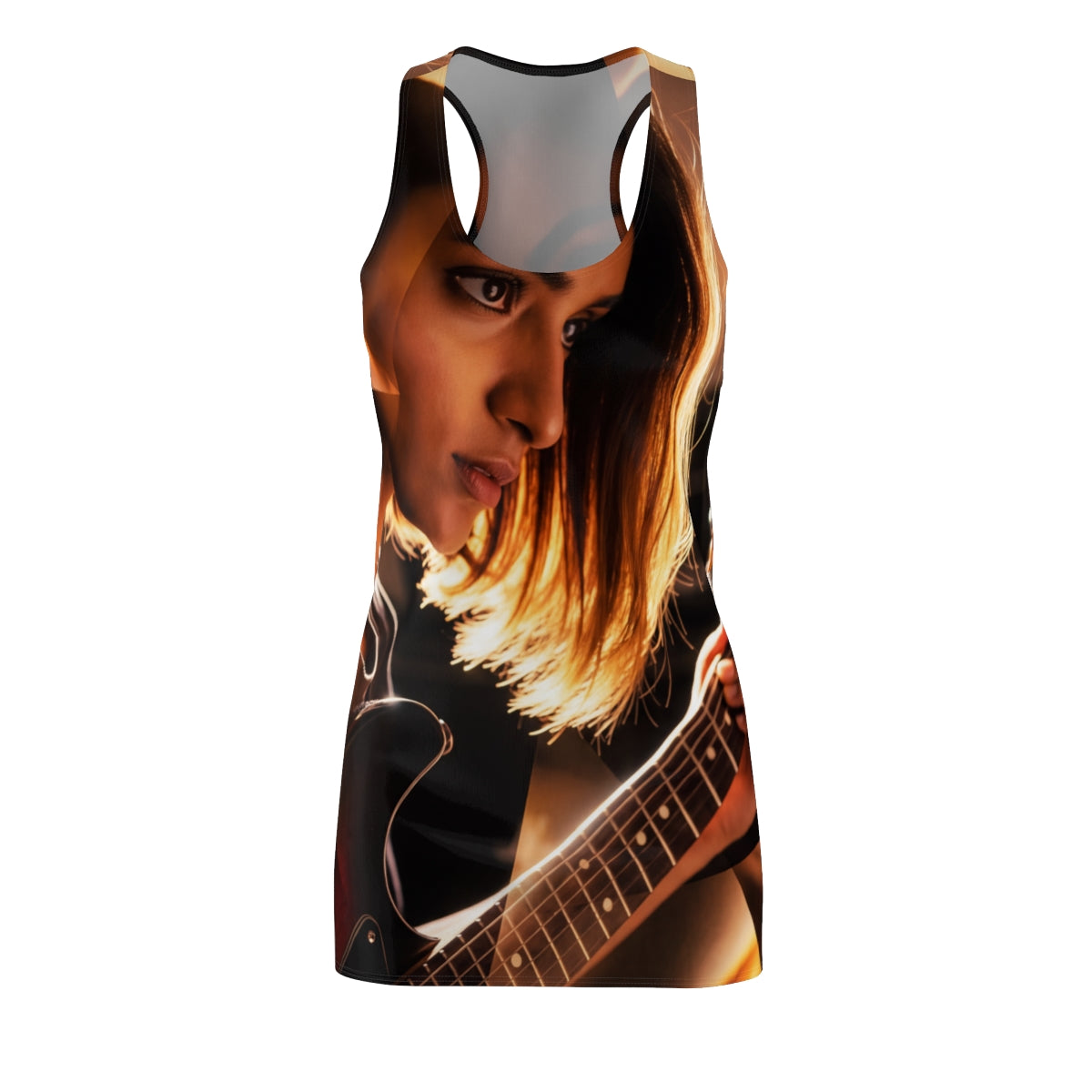 Indie Electric Guitarist Racerback Dress