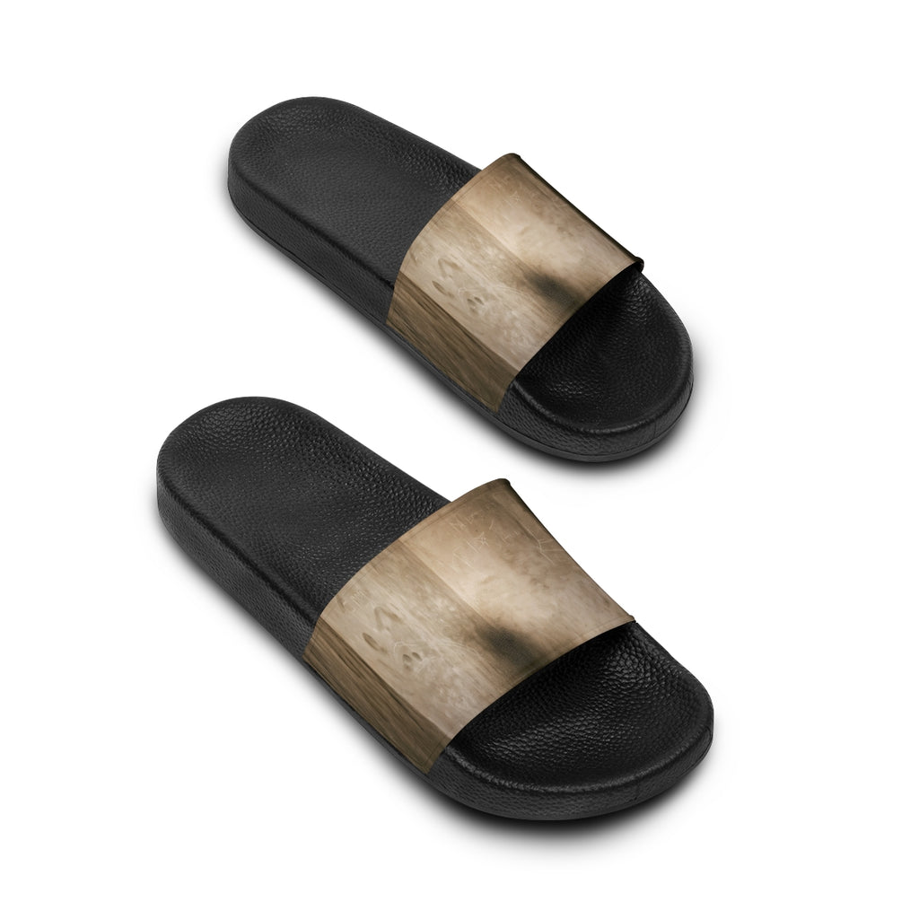Women's Slide Sandals - Shadows of the Citadel moody... |...