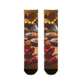 Sublimation Crew Socks - Amber Feast | Echovira Gallery