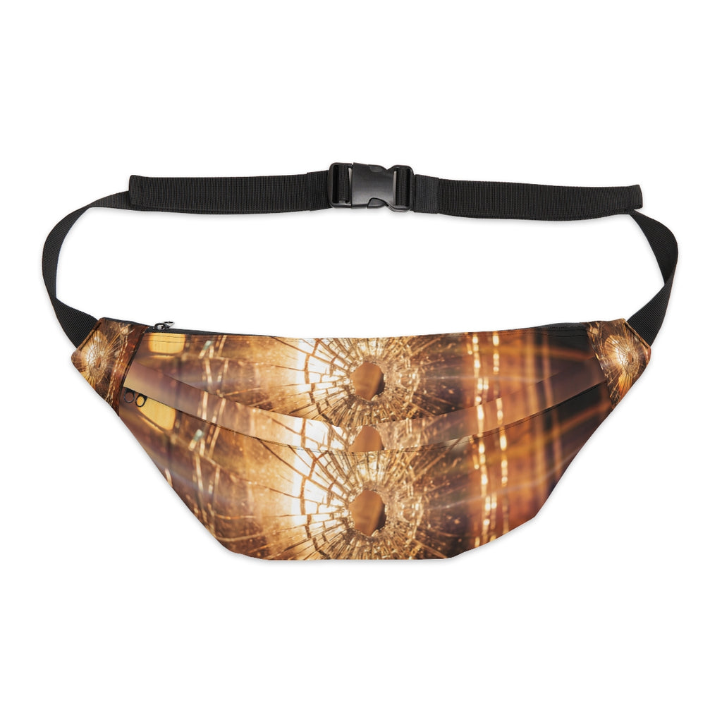Large Fanny Pack - Shattered Light Wall Art - Warm Amber......