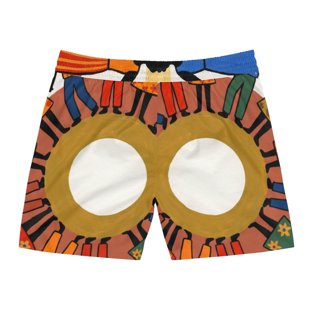 Men's Mid-Length Swim Shorts - Unity Mandala | Echovira...